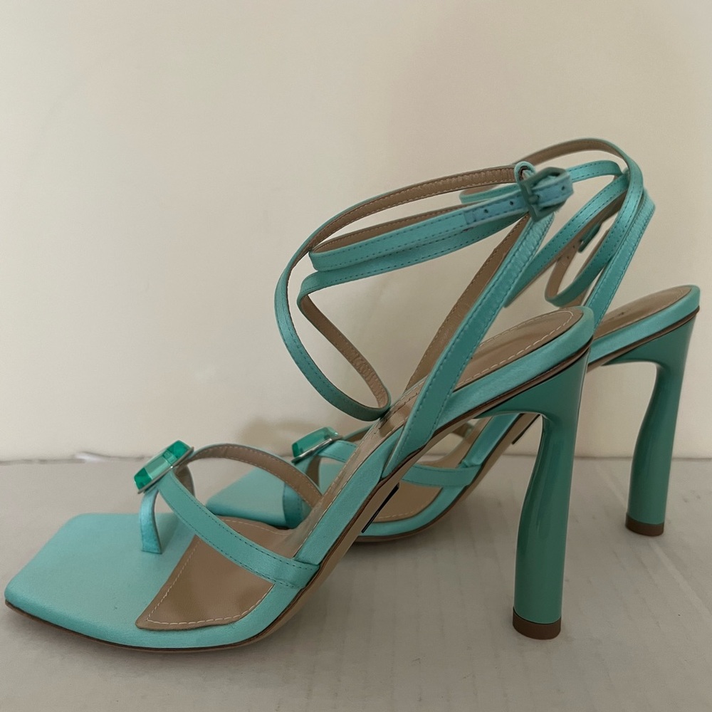 Paul Andrew Crystal & Leather Sandals - Picture 9 of 16